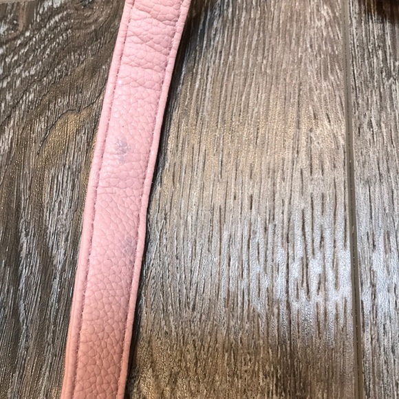 Pink, Black & White Striped Handbag - Picture 9 of 10